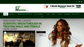 What Hairgenesis.com website looked like in 2020 (4 years ago)