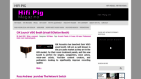 What Hifipig.com website looked like in 2020 (4 years ago)