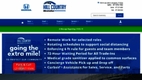 What Hillcountryhonda.com website looked like in 2020 (4 years ago)