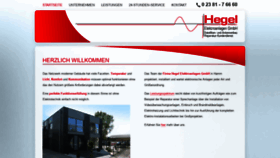 What Hegel-elektroanlagen.de website looked like in 2020 (4 years ago)