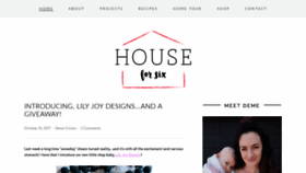 What Houseforsix.com website looked like in 2020 (4 years ago)