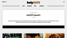 What Holyeats.de website looked like in 2020 (4 years ago)