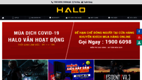 What Halo.vn website looked like in 2020 (4 years ago)