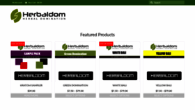 What Herbaldom.com website looked like in 2020 (4 years ago)