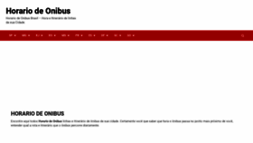 What Horariodeonibus.net website looked like in 2020 (4 years ago)