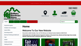 What Holburyhardware.co.uk website looked like in 2020 (5 years ago)