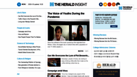 What Heraldinsight.co.kr website looked like in 2020 (4 years ago)