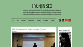 What Hyunjinseo.com website looked like in 2020 (4 years ago)