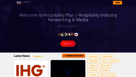 What Hozpitalityplus.com website looked like in 2020 (4 years ago)