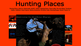 What Huntingplaces.co.za website looked like in 2020 (4 years ago)