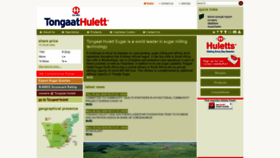 What Huletts.co.za website looked like in 2020 (4 years ago)