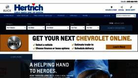 What Hertrichchevroletbuickgmc.com website looked like in 2020 (4 years ago)