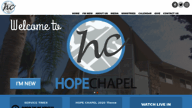 What Hopechapelhb.org website looked like in 2020 (4 years ago)