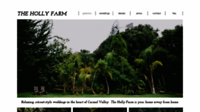 What Hollyfarm.com website looked like in 2020 (4 years ago)