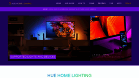 What Huehomelighting.com website looked like in 2020 (3 years ago)
