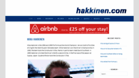 What Hakkinen.com website looked like in 2020 (4 years ago)