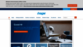 What Hager.pl website looked like in 2020 (3 years ago)