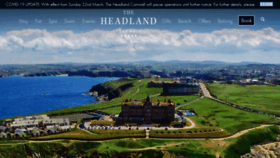 What Headlandhotel.co.uk website looked like in 2020 (4 years ago)