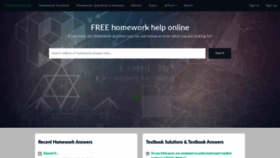 What Homeworklib.com website looked like in 2020 (4 years ago)