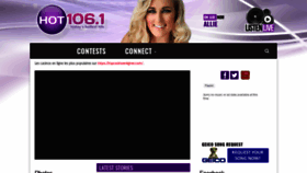 What Hot1061radio.com website looked like in 2020 (4 years ago)