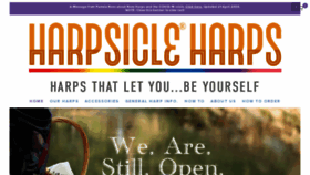 What Harpsicleharps.com website looked like in 2020 (4 years ago)