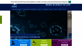 What Hands-on-science.co.uk website looked like in 2020 (4 years ago)
