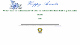 What Happyaccents.com website looked like in 2020 (3 years ago)