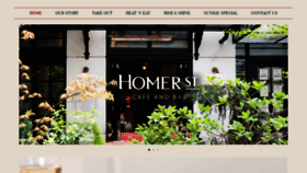 What Homerstreetcafebar.com website looked like in 2020 (3 years ago)