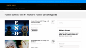 What Hunter-junkies.com website looked like in 2020 (4 years ago)