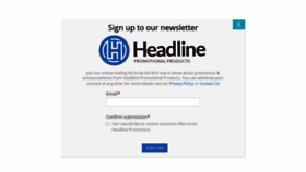 What Headlinepromotions.ca website looked like in 2020 (4 years ago)
