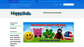 What Happyballs.com website looked like in 2020 (3 years ago)