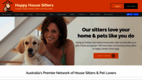 What Happyhousesitters.com.au website looked like in 2020 (4 years ago)