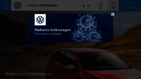 What Hadwinsvolkswagen.co.uk website looked like in 2020 (4 years ago)