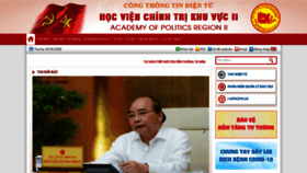 What Hcma2.edu.vn website looked like in 2020 (4 years ago)
