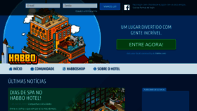 What Habbo.com.br website looked like in 2020 (4 years ago)