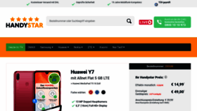 What Handystar.de website looked like in 2020 (4 years ago)