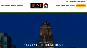 What Huntera.com website looked like in 2020 (3 years ago)