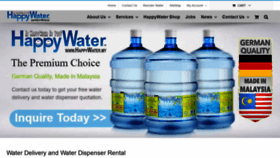 What Happywater.my website looked like in 2020 (4 years ago)
