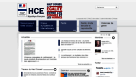 What Haut-conseil-egalite.gouv.fr website looked like in 2020 (4 years ago)