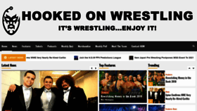 What Hookedonwrestling.co.uk website looked like in 2020 (4 years ago)