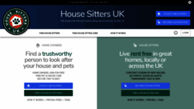What Housesittersuk.co.uk website looked like in 2020 (4 years ago)