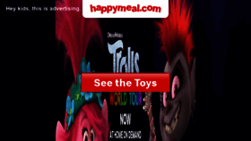 What Happymeal.com website looked like in 2020 (3 years ago)
