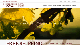 What Hestercreek.com website looked like in 2020 (4 years ago)
