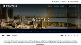 What Hydromatic.com website looked like in 2020 (3 years ago)