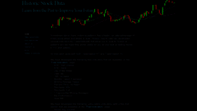 What Historicstockdata.com website looked like in 2020 (3 years ago)