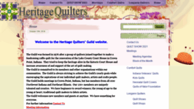 What Heritagequilters.com website looked like in 2020 (4 years ago)