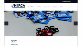 What Herca.org website looked like in 2020 (4 years ago)