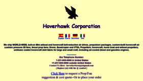 What Hoverhawk.com website looked like in 2020 (4 years ago)