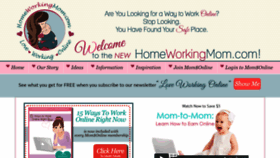 What Homeworkingmom.com website looked like in 2020 (4 years ago)