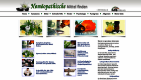 What Homoeopathische-mittel-finden.de website looked like in 2020 (4 years ago)